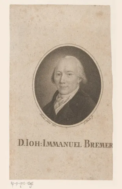 Portret van Johann Emanuel Bremer