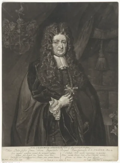 Portret van Johann Erasmus Seiffert von Klettenberg