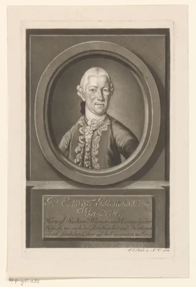 Portret van Johann Ernst Immanuel Walch