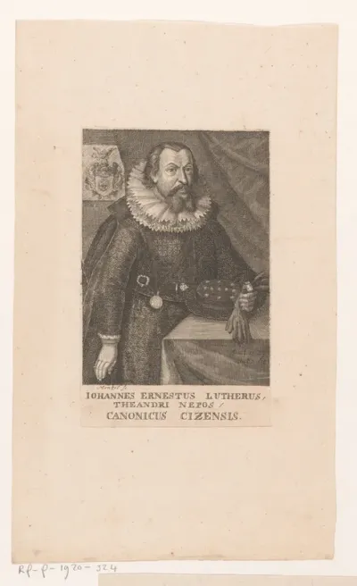 Portret van Johann Ernst Luther