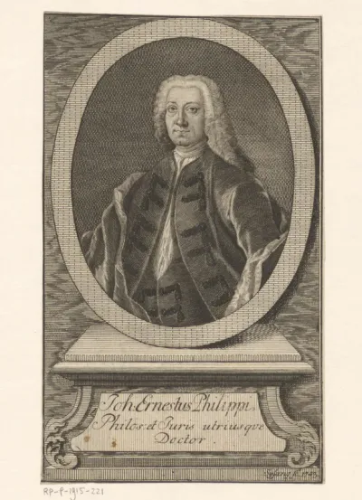 Portret van Johann Ernst Philippi