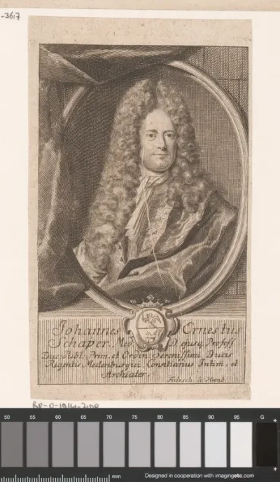 Portret van Johann Ernst Schaper