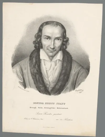 Portret van Johann Ernst Stapf