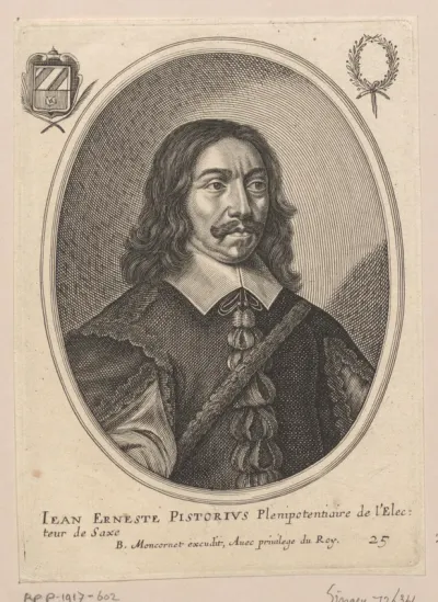 Portret van Johann Ernst van Pistoris