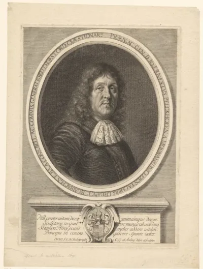 Portret van Johann Ernst von Pelckhofen