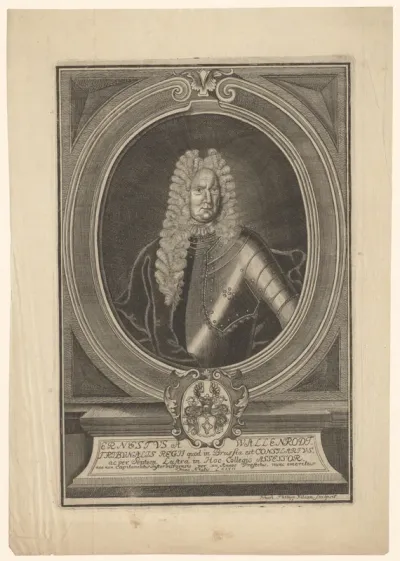 Portret van Johann Ernst von Wallenrodt op 77-jarige leeftijd