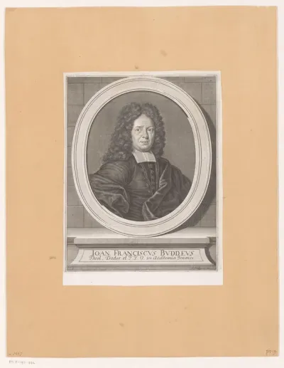 Portret van Johann Franz Budde