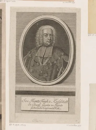 Portret van Johann Franz von Kesselstatt