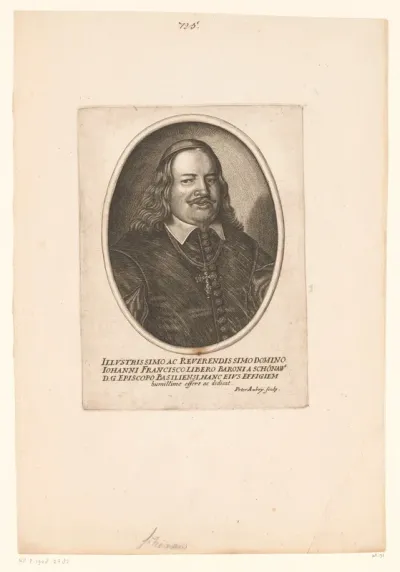 Portret van Johann Franz von Schönau, vorst-bisschop van Bazel