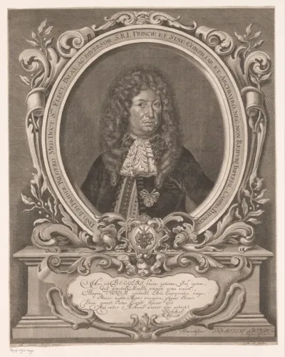 Portret van Johann Friedrich Bilger
