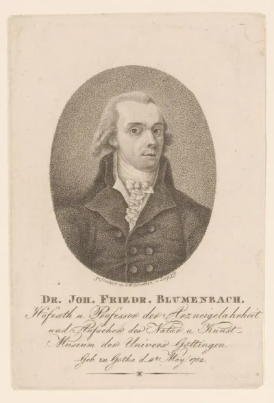 Portret van Johann Friedrich Blumenbach