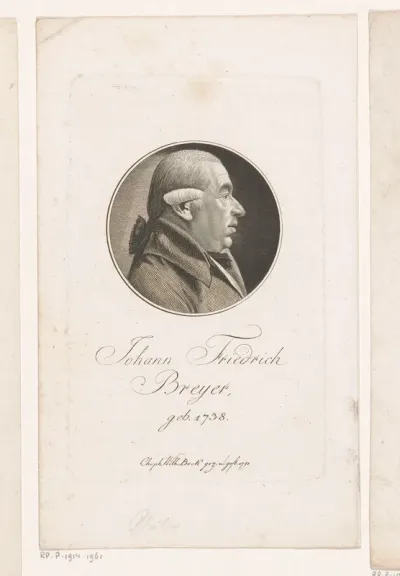 Portret van Johann Friedrich Breyer