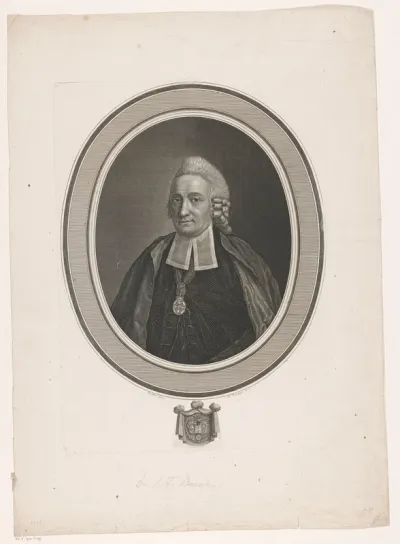 Portret van Johann Friedrich Burscher