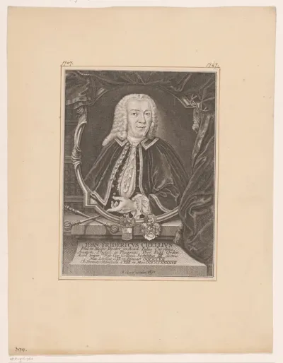 Portret van Johann Friedrich Crell