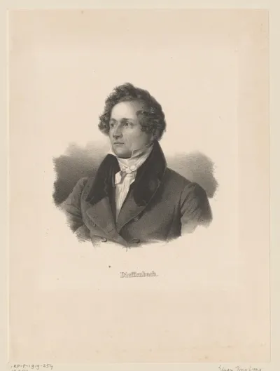 Portret van Johann Friedrich Dieffenbach