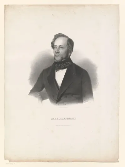 Portret van Johann Friedrich Dieffenbach