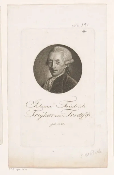 Portret van Johann Friedrich, Freiherr von Troeltsch