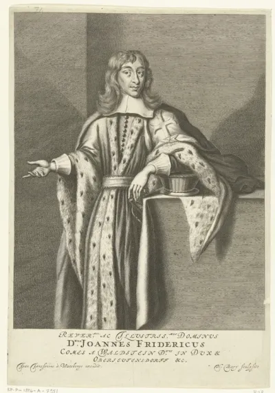 Portret van Johann Friedrich graaf van Waldstein