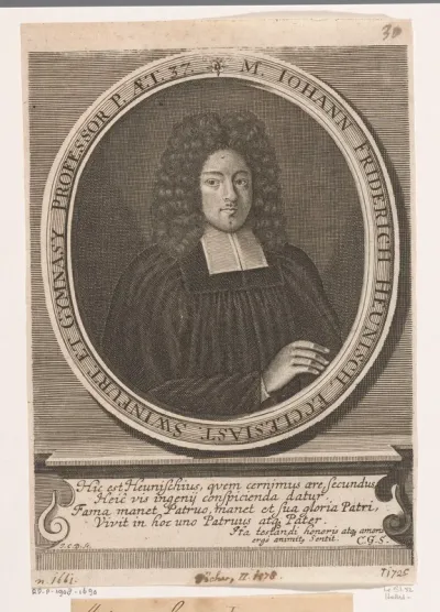 Portret van Johann Friedrich Heunisch