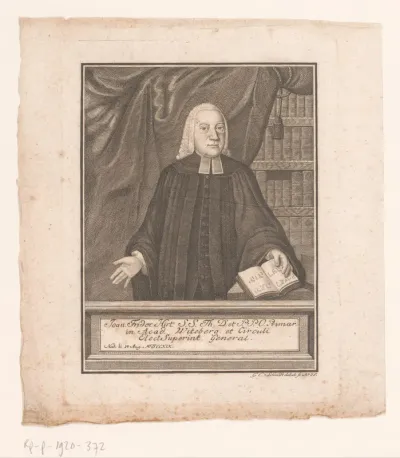 Portret van Johann Friedrich Hirt