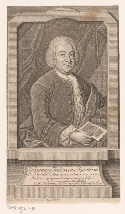 Portret van Johann Friedrich Joachim