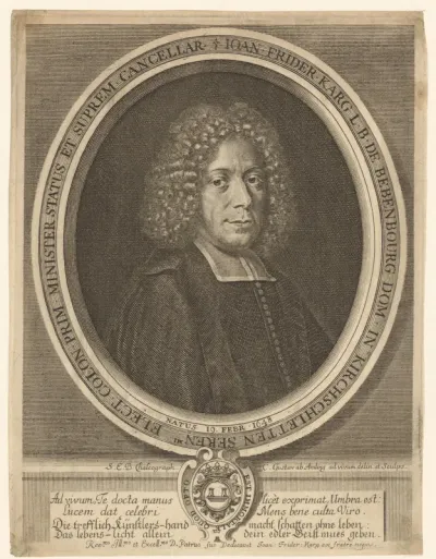 Portret van Johann Friedrich Karg von Bebenburg