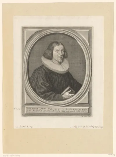 Portret van Johann Friedrich Laux