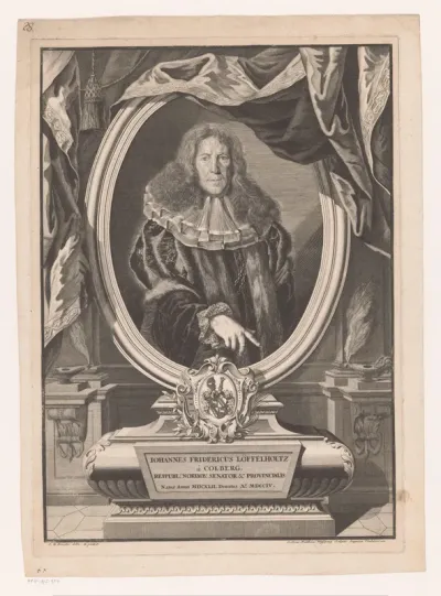Portret van Johann Friedrich Löffelholtz von Colberg