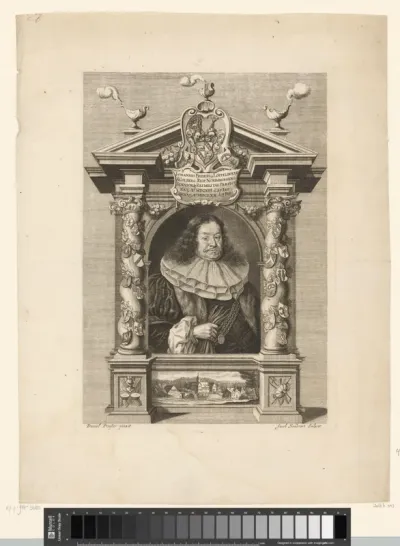 Portret van Johann Friedrich Löffelholz von Colberg