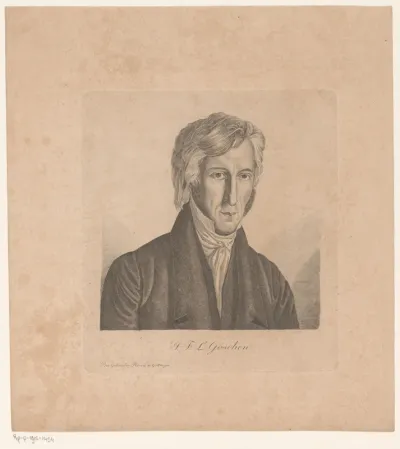 Portret van Johann Friedrich Ludwig Göschen