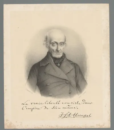 Portret van Johann Friedrich Ludwig Hempel