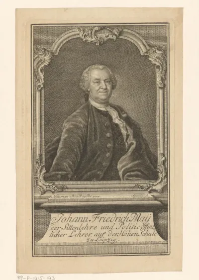 Portret van Johann Friedrich May