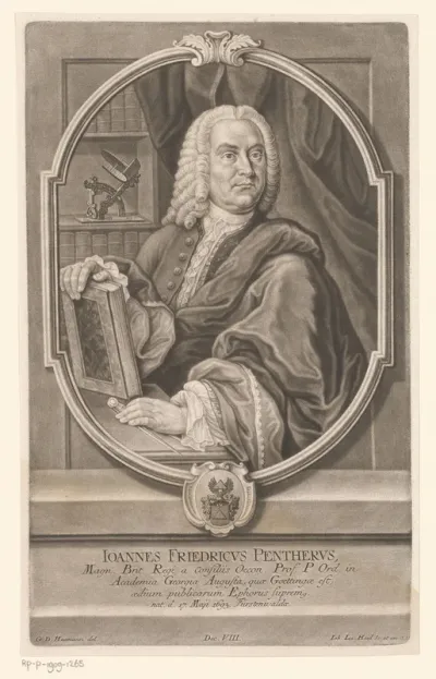 Portret van Johann Friedrich Penther