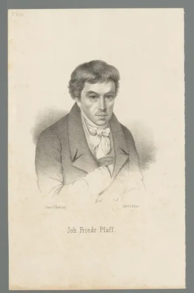 Portret van Johann Friedrich Pfaff