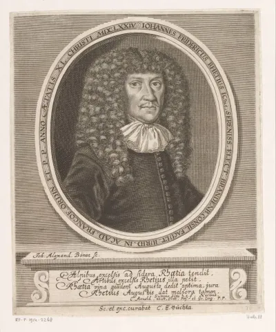 Portret van Johann Friedrich Rhetz