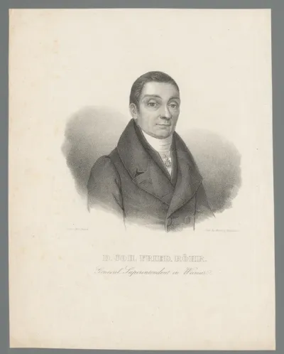 Portret van Johann Friedrich Röhr