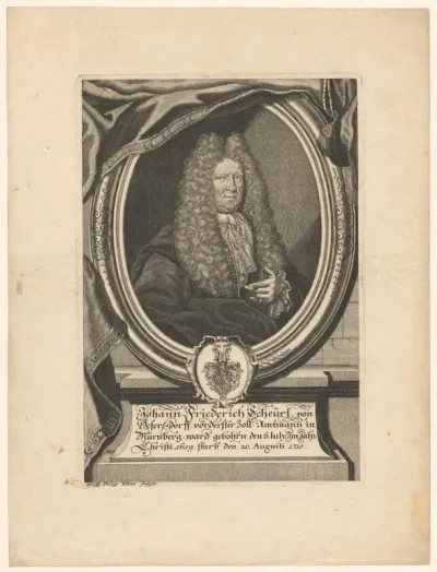 Portret van Johann Friedrich Scheurl von Defersdorf