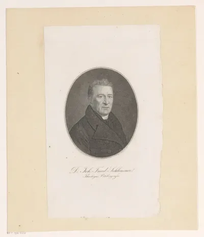 Portret van Johann Friedrich Schleusner