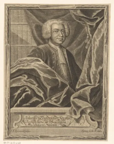 Portret van Johann Friedrich Seyffart