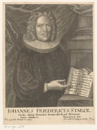 Portret van Johann Friedrich Starck op 50-jarige leeftijd
