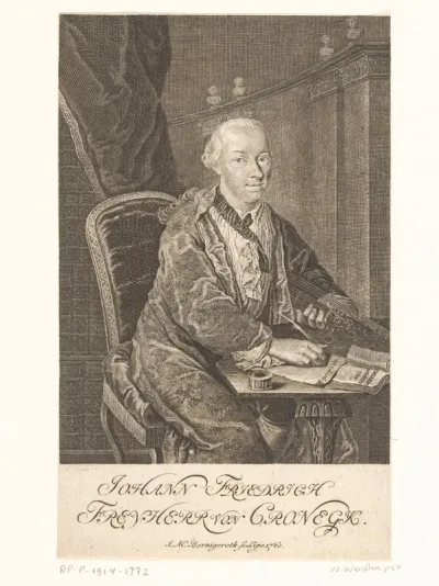 Portret van Johann Friedrich von Cronegk