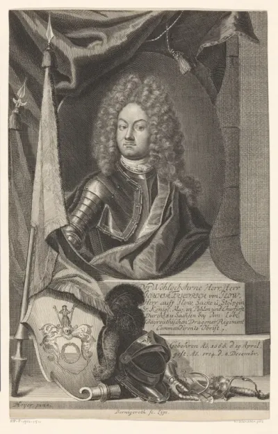 Portret van Johann Friedrich von Ilow