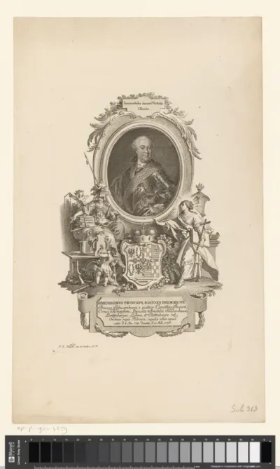 Portret van Johann Friedrich von Schwarzburg-Rudolstadt