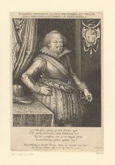 Portret van Johann Friedrich von Württemberg