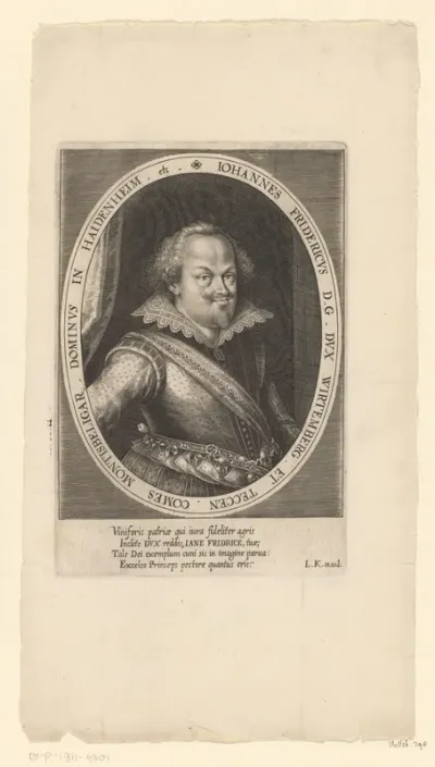 Portret van Johann Friedrich von Württemberg