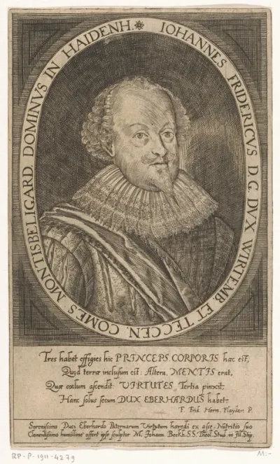 Portret van Johann Friedrich von Württemberg