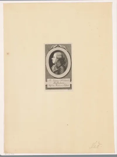 Portret van Johann Friedrich Weißenborn