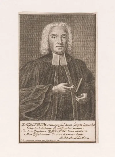 Portret van Johann Friedrich Ziegler
