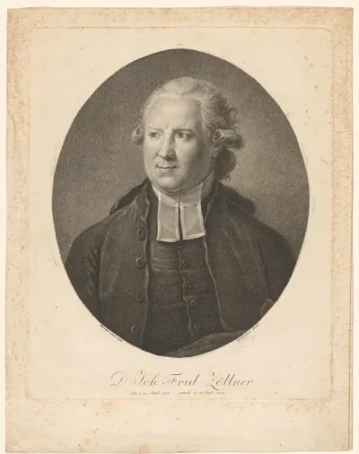Portret van Johann Friedrich Zöllner