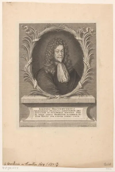 Portret van Johann Frischmuth op 69-jarige leeftijd